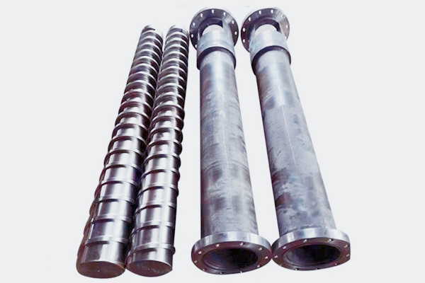 熱喂料橡膠擠出機螺桿與機筒實物圖片